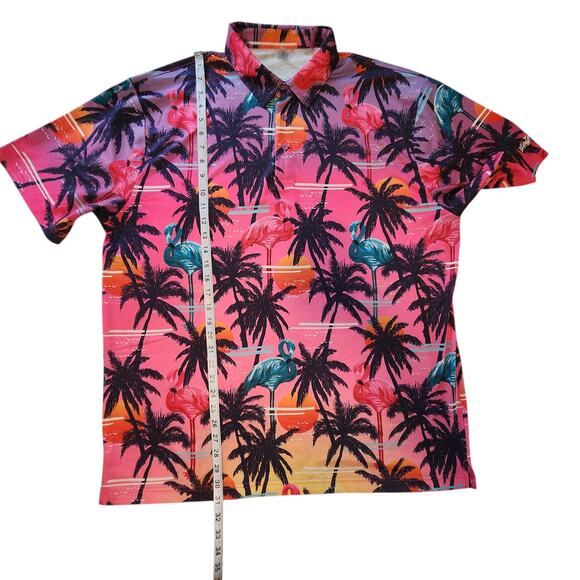 Lot of 2 Golf Gods Australia Button-down Shirts, Tropical, Hawaiian Size 2XL - Picture 7 of 14